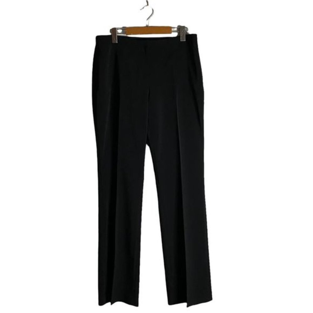 Melanie Lyne Women's Black Straight Leg Formal Dress Pants